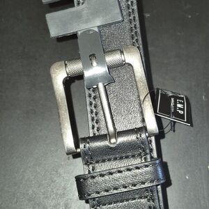 Elegant Black Leather Belt